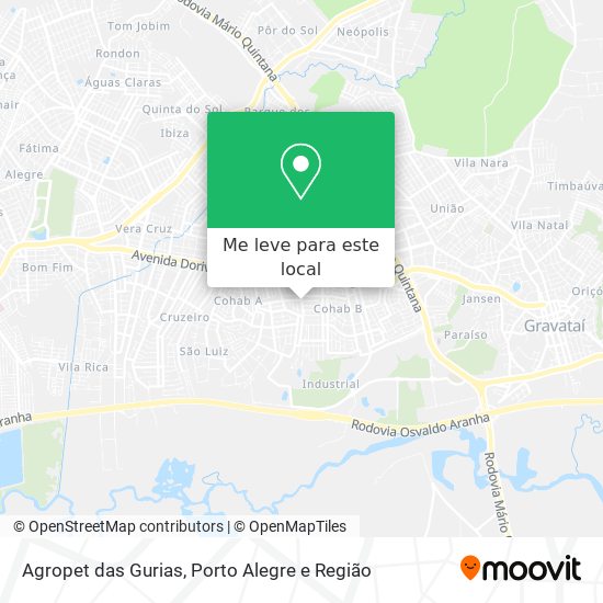 Agropet das Gurias mapa