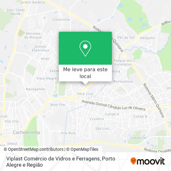 Viplast Comércio de Vidros e Ferragens mapa