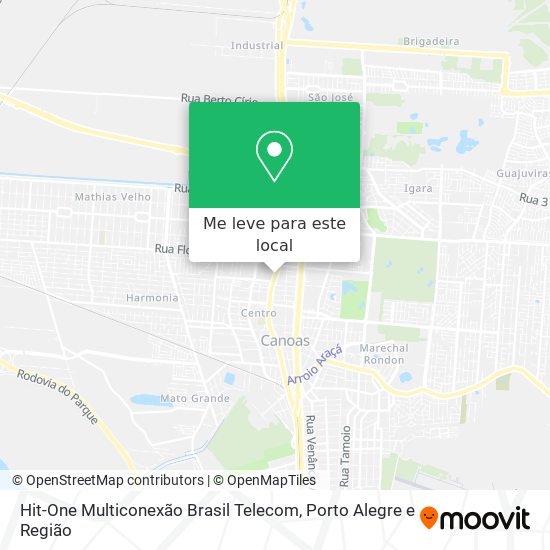 Hit-One Multiconexão Brasil Telecom mapa