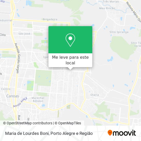 Maria de Lourdes Boni mapa