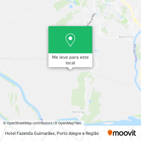 Hotel Fazenda Guimarães mapa