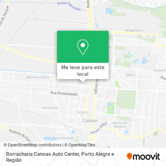 Borracharia Canoas Auto Center mapa