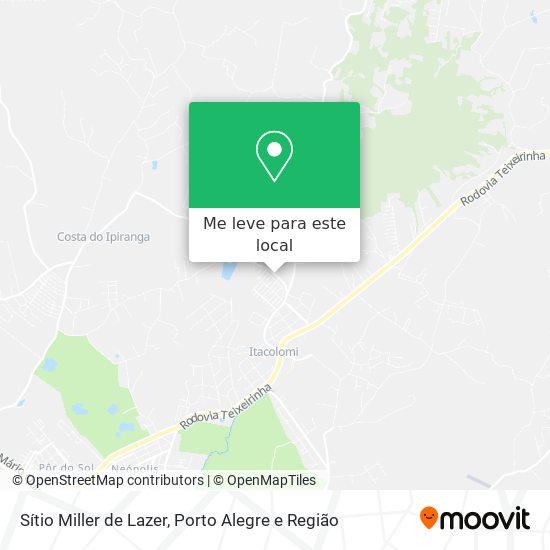 Sítio Miller de Lazer mapa