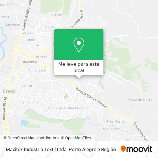 Maxitex Indústria Têxtil Ltda mapa