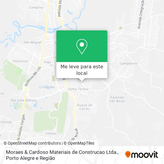 Moraes & Cardoso Materiais de Construcao Ltda. mapa