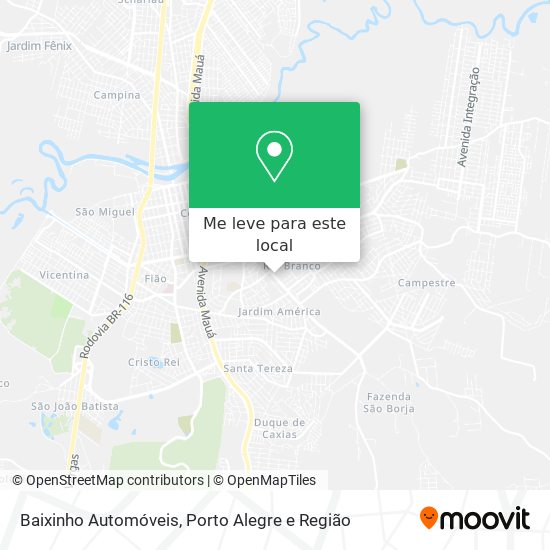 Baixinho Automóveis mapa