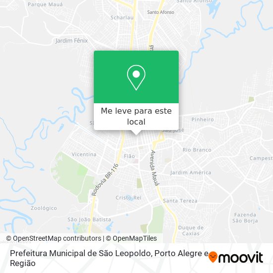 Prefeitura Municipal de São Leopoldo mapa