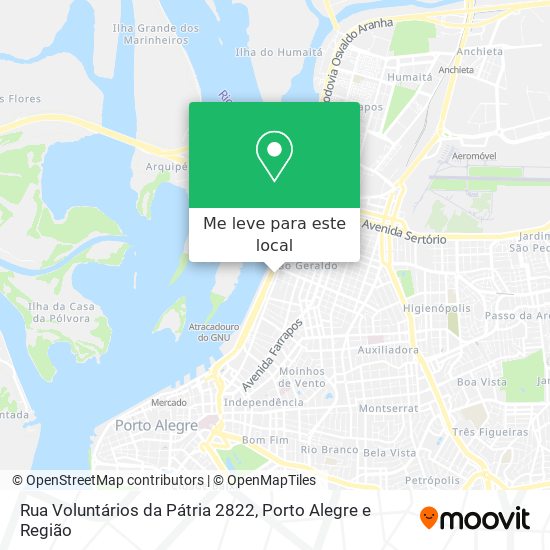 Rua Voluntários da Pátria 2822 mapa