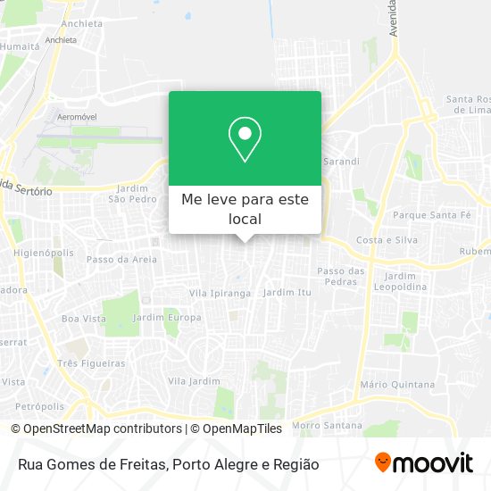 Rua Gomes de Freitas mapa