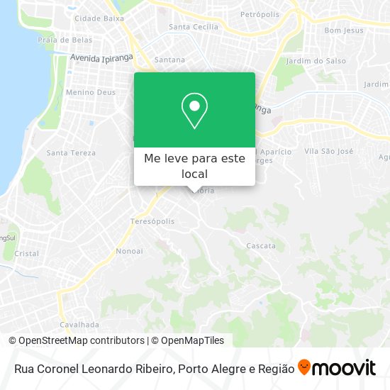 Rua Coronel Leonardo Ribeiro mapa