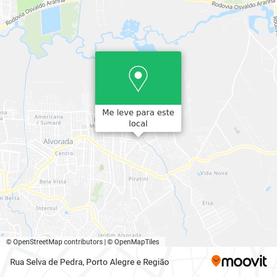 Rua Selva de Pedra mapa