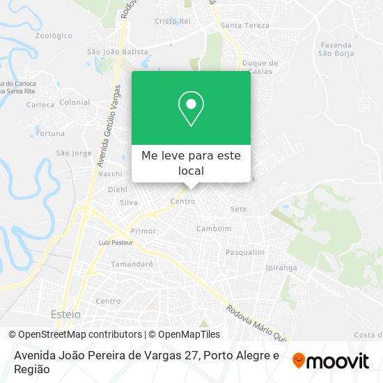 Avenida João Pereira de Vargas 27 mapa