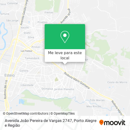 Avenida João Pereira de Vargas 2747 mapa