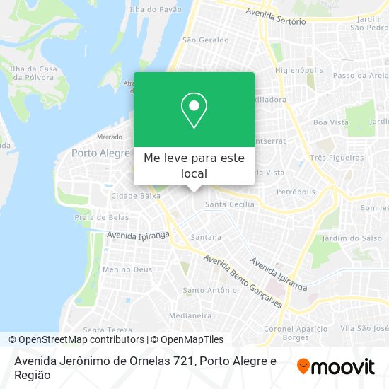 Avenida Jerônimo de Ornelas 721 mapa