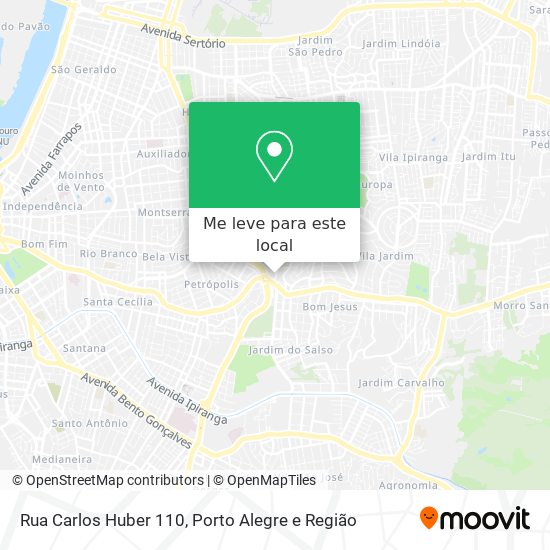 Rua Carlos Huber 110 mapa