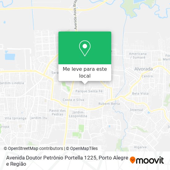 Avenida Doutor Petrônio Portella 1225 mapa