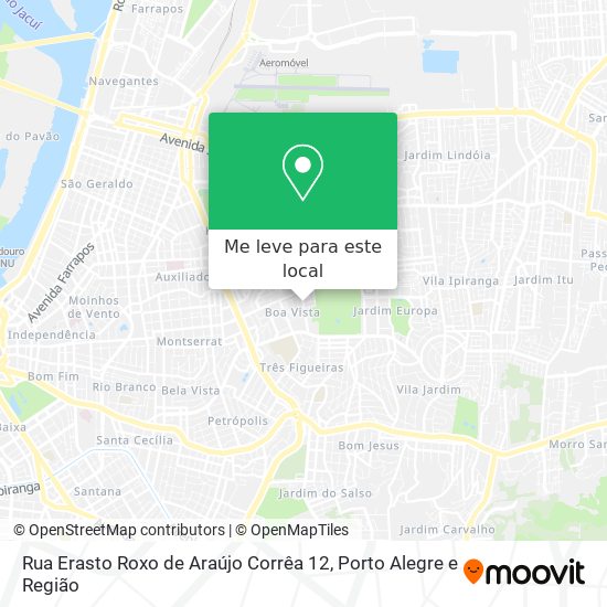 Rua Erasto Roxo de Araújo Corrêa 12 mapa