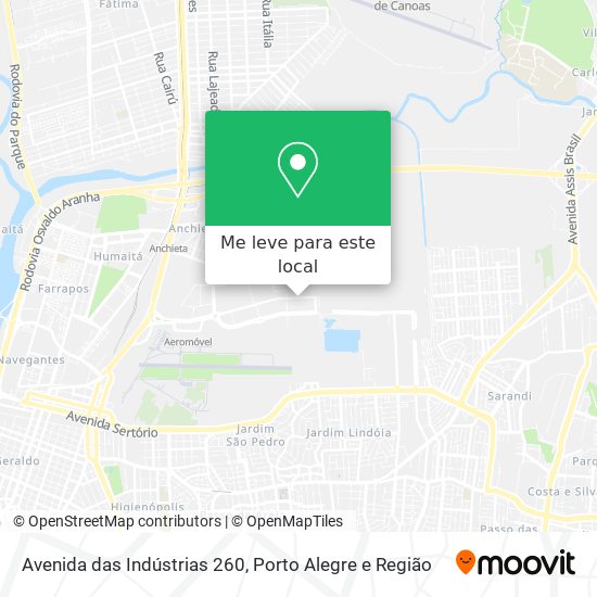 Avenida das Indústrias 260 mapa