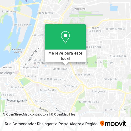 Rua Comendador Rheingantz mapa