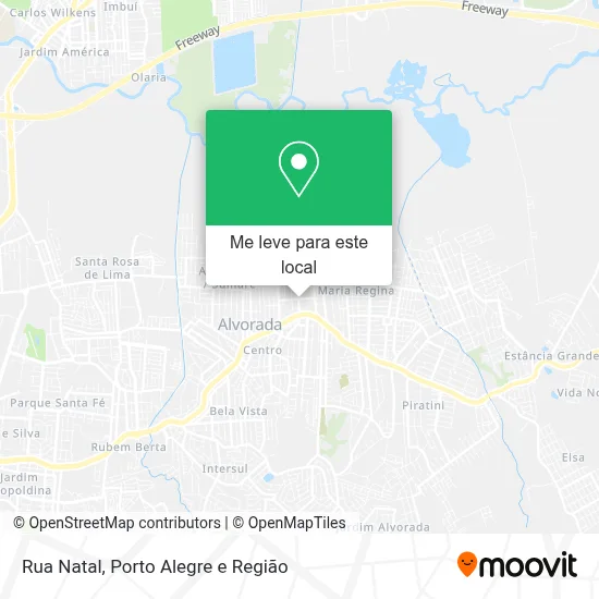 Rua Natal mapa