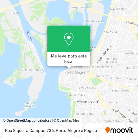 Rua Siqueira Campos 736 mapa
