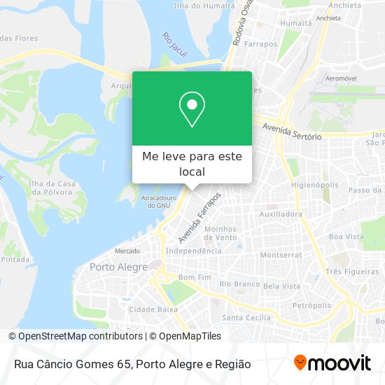 Rua Câncio Gomes 65 mapa