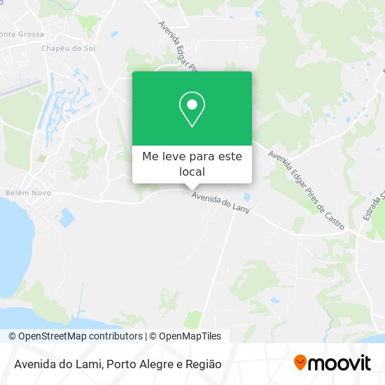 Avenida do Lami mapa
