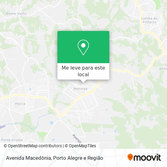 Avenida Macedônia mapa