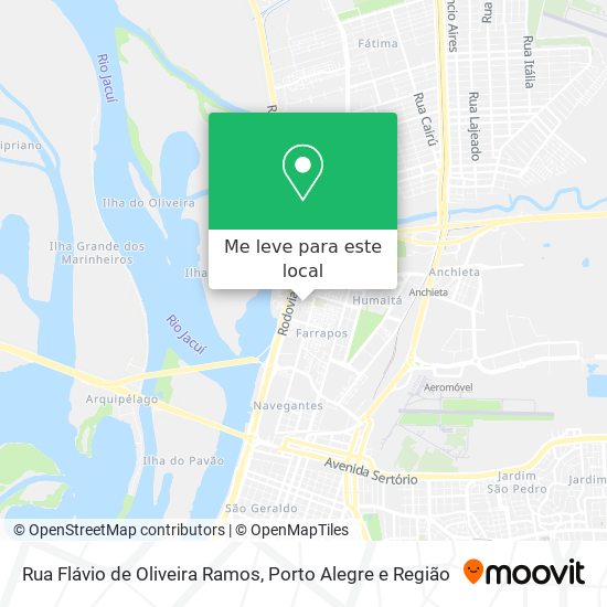 Rua Flávio de Oliveira Ramos mapa
