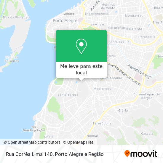 Rua Corrêa Lima 140 mapa