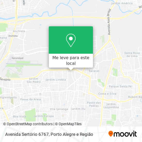 Avenida Sertório 6767 mapa