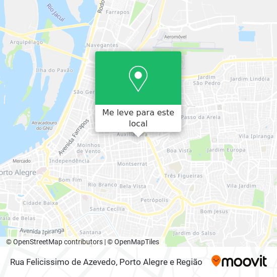 Rua Felicissimo de Azevedo mapa