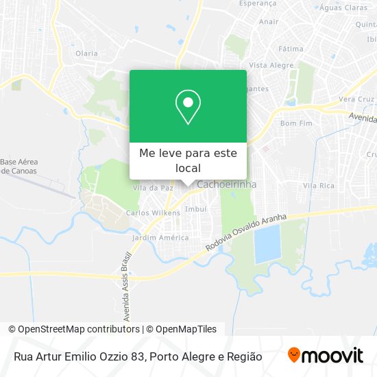 Rua Artur Emilio Ozzio 83 mapa