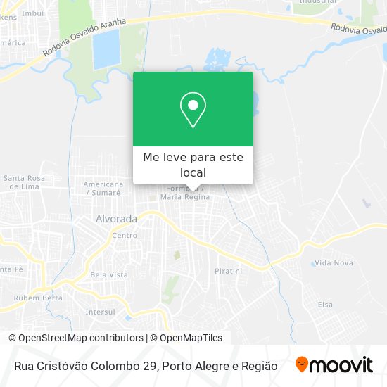 Rua Cristóvão Colombo 29 mapa