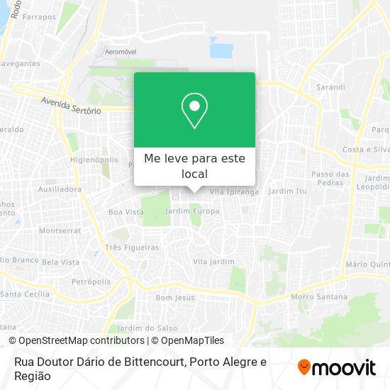 Rua Doutor Dário de Bittencourt mapa