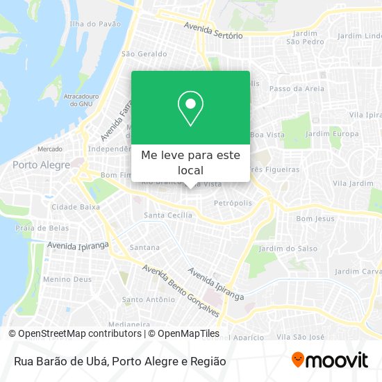 Rua Barão de Ubá mapa