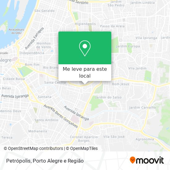 Petrópolis mapa