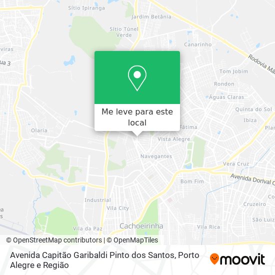 Avenida Capitão Garibaldi Pinto dos Santos mapa