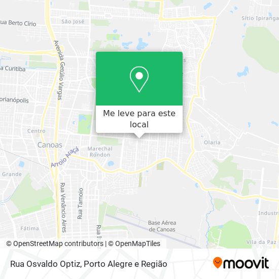 Rua Osvaldo Optiz mapa