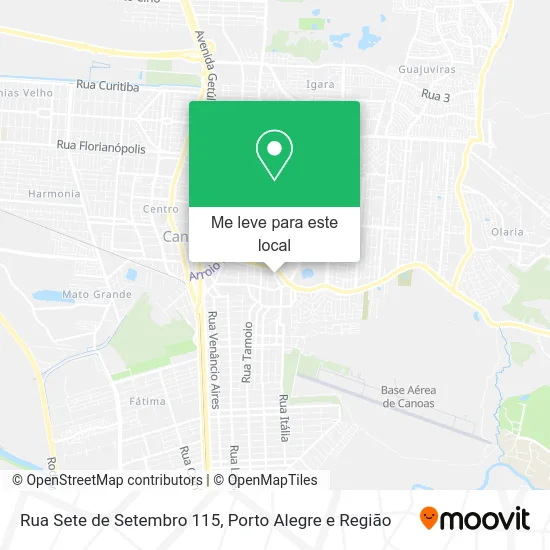 Rua Sete de Setembro 115 mapa