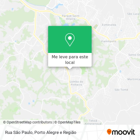 Rua São Paulo mapa