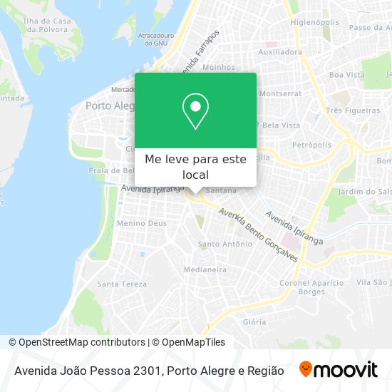 Avenida João Pessoa 2301 mapa