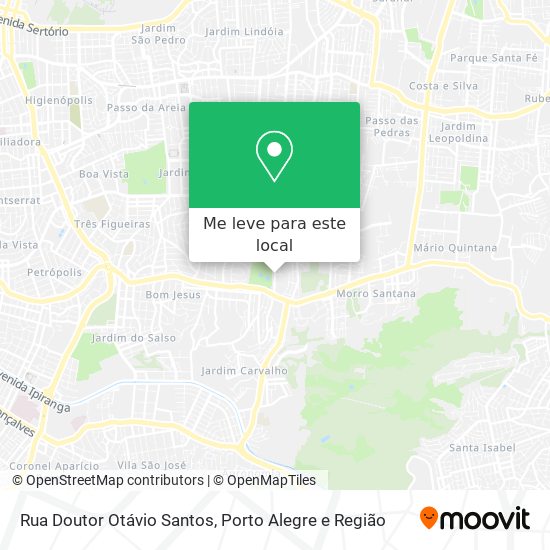 Rua Doutor Otávio Santos mapa