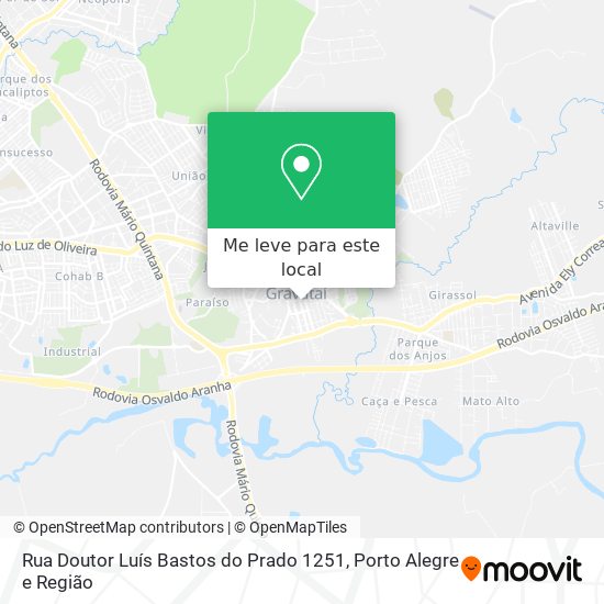 Rua Doutor Luís Bastos do Prado 1251 mapa