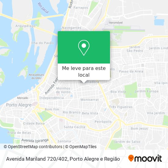 Avenida Mariland 720/402 mapa