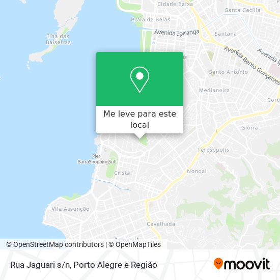 Rua Jaguari s/n mapa