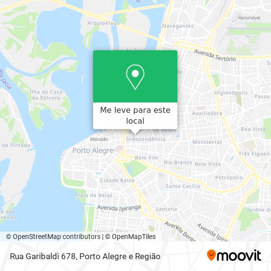 Rua Garibaldi 678 mapa