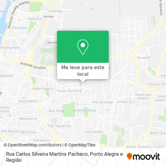 Rua Carlos Silveira Martins Pacheco mapa