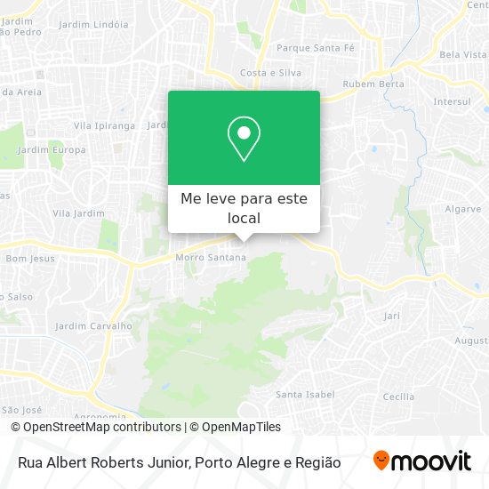 Rua Albert Roberts Junior mapa