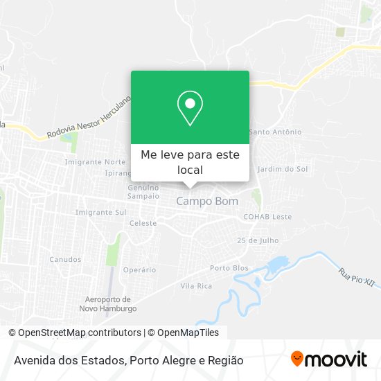 Avenida dos Estados mapa